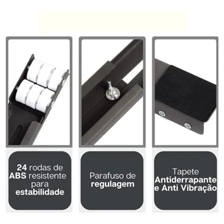 RodaMax – Suporte Deslizante com Rodinhas - Entrega Grátis