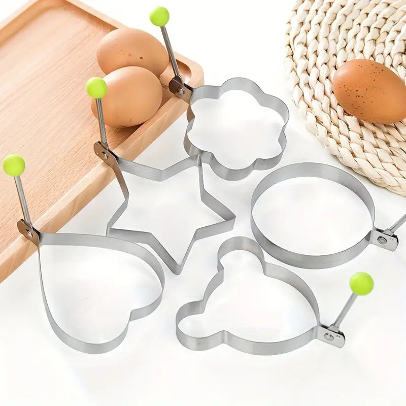 Kit 5 Forminhas - Molde Forma Omeleteira Para Panqueca Ovo Frito e Biscoitos - Entrega Grátis