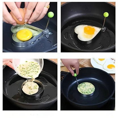 Kit 5 Forminhas - Molde Forma Omeleteira Para Panqueca Ovo Frito e Biscoitos - Entrega Grátis