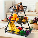 Fruteira de mesa aramada com 2 ou 3 andares