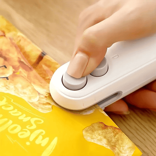 EasySeal - Mini Máquina Seladora de Plástico Recarregável - Entrega Grátis