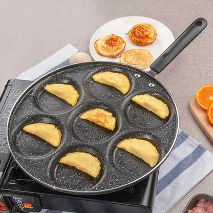 Frigideira Antiaderente 7 Furos para Ovos e Omeletes