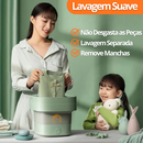 Mini máquina de lavar elétrica portátil com cesto centrifuga