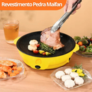 Chapa elétrica multifuncional com revestimento antiaderente