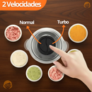 Triturador elétrico de carnes e legumes com um toque