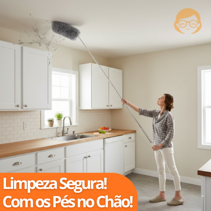 CleanFlex - Espanador de 2,8M Perfeito Para Limpezas no Alto - Entrega Grátis