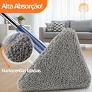 Mop giratório com panos de microfibra reutilizáveis