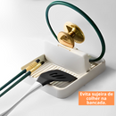 Suporte organizador para tampas, panelas e talheres