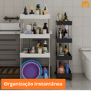 Organizador de cozinha com rodinhas e 4 andares
