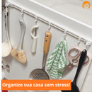 Organizador adesivo com 10 ganchos