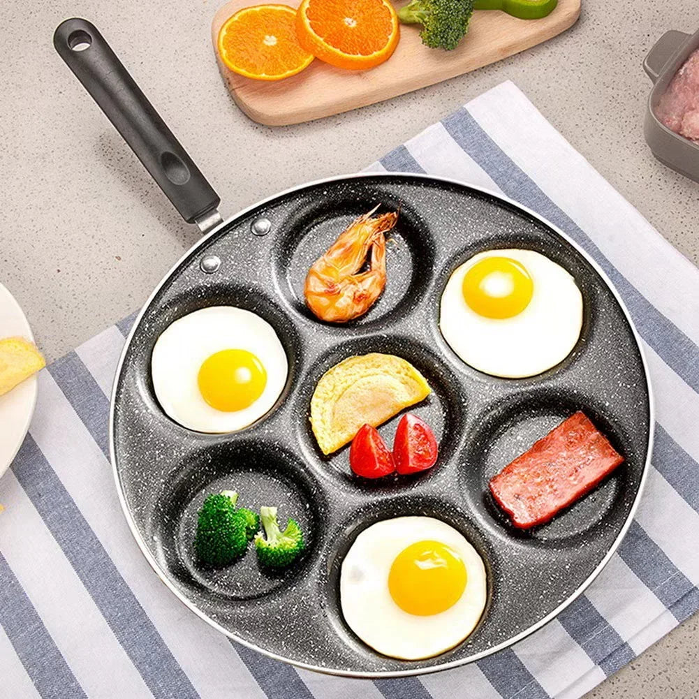 Frigideira Antiaderente 7 Furos para Ovos e Omeletes