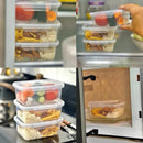 Kit com 10 marmitas com travas laterais