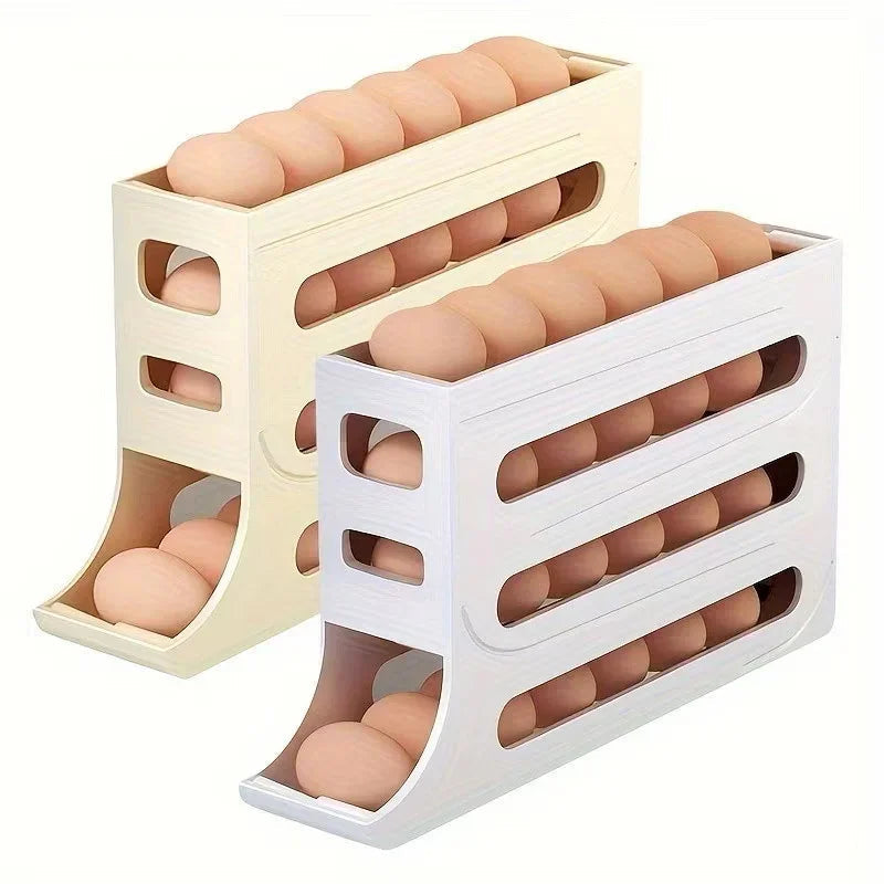 Porta Ovos 4 Andares com Dispenser – Até 30 Ovos