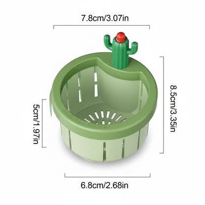 Cactus - Filtro Drenagem de Pia Com Botão Ejetor - Entrega Grátis