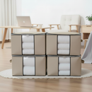 Caixa organizadora para roupas de cama com proteção contra poeira