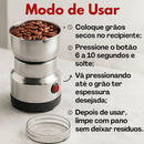 Moedor elétrico de grãos e especiarias em inox