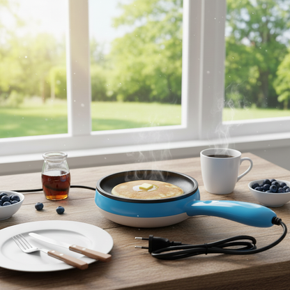 PanFlex - Frigideira Elétrica Antiaderente Com Suporte para Cozinhar até 14 Ovos - Entrega Grátis