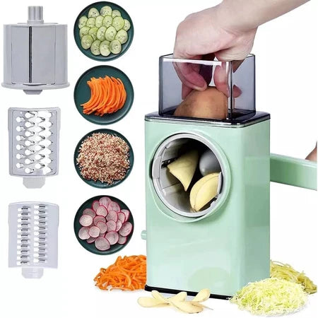FatiaMax - Cortador de Legumes Giratório Multifuncional 3 Lâminas - Entrega Grátis