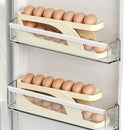 Organizador de ovos com rolagem automática