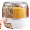 Dispenser giratório de grãos e cereais com 6 divisões