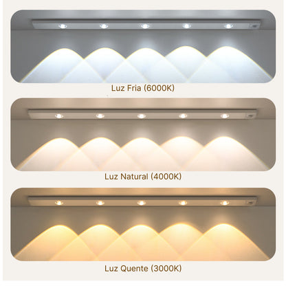 LumiFlex - Lâmpada LED Inteligente em 3 Cores Recarregável - Entrega Grátis
