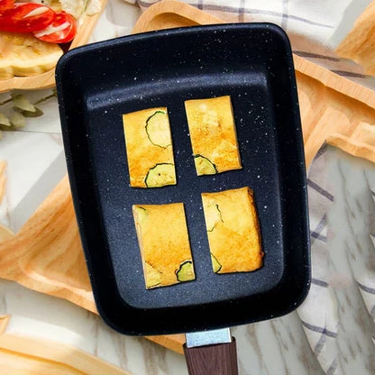 Panela frigideira Japonesa Antiaderente quadrada para Omelete