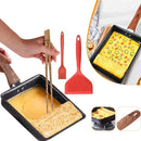 Frigideira japonesa antiaderente quadrada para omelete