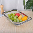 Cesto escorredor de frutas e verduras em aço inox