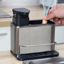 Dispenser 3 em 1 para detergente, esponja e pia
