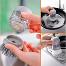 Escova lava-louça com dispenser de detergente