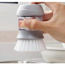 Escova lava-louça com dispenser de detergente
