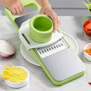 Fatiador manual 5 em 1 para legumes e vegetais em aço inox