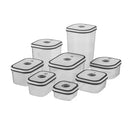 Kit de potes herméticos com vedação