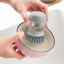 Escova lava-louça com dispenser de detergente