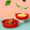 Kit com 6 formas de silicone para fritadeira Air Fryer