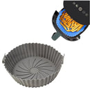 Kit com 6 formas de silicone para fritadeira Air Fryer