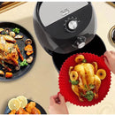 Kit com 6 formas de silicone para fritadeira Air Fryer