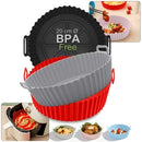 Kit com 6 formas de silicone para fritadeira Air Fryer