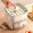 Dispenser de gelo com 2 gavetas e botão ejetor