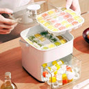 Dispenser de gelo com 2 gavetas e botão ejetor