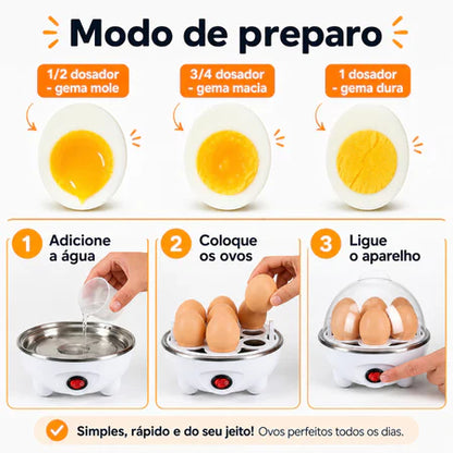EggCook - Cozedor de Ovos Elétrico Portátil - Entrega Grátis