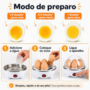 Cozedor de ovos elétrico portátil