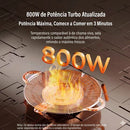 Grill elétrico antiaderente em pedra vulcânica