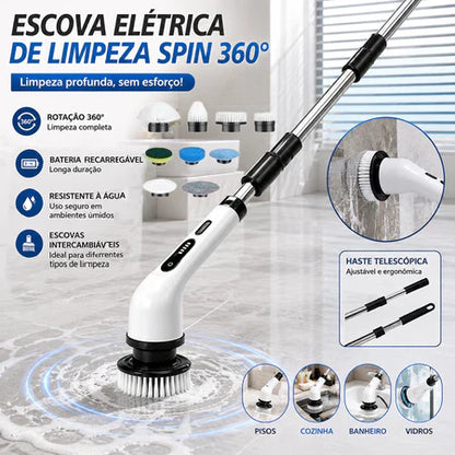 CleanMax - Escova Eletrica de Limpeza 7 em 1 Sem Fio Multiuso Pratica Para Casa - Entrega Grátis