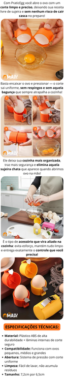 Abridor de ovos manual