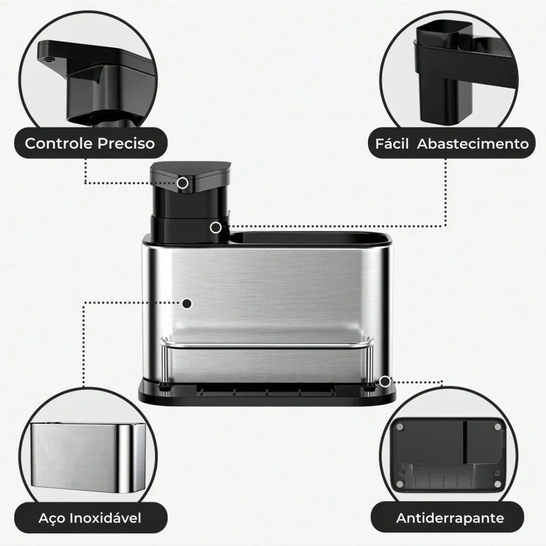 MultiFlex 3 em 1 - O Dispensador que Organiza Sua Cozinha - Entrega Grátis