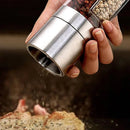 Moedor manual de pimenta e temperos em inox 2 em 1