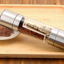 Moedor manual de pimenta e temperos em inox 2 em 1
