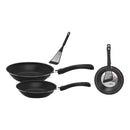 Kit com 3 frigideiras antiaderentes com revestimento de teflon