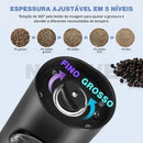 Moedor elétrico de temperos com ajuste de moagem